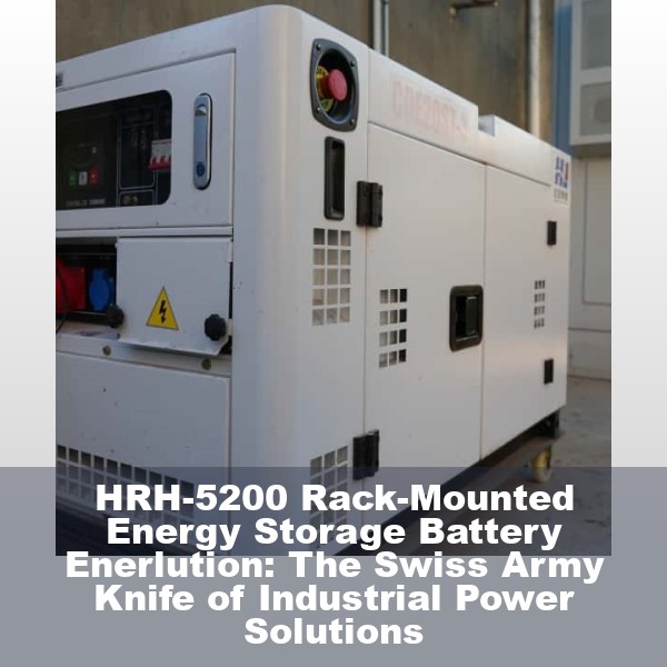 HRH-5200 Rack-Mounted Energy Storage Battery Enerlution: The Swiss Army Knife of Industrial Power Solutions